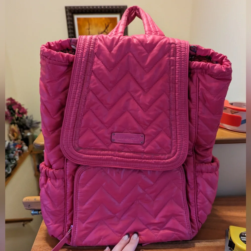 Vera Bradley Pink Backpack - Picture 2 of 6